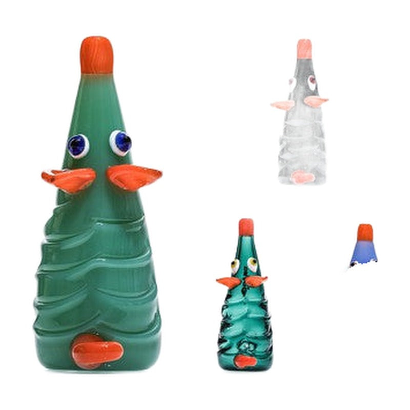 Dragon Glass Mouse Shape Hand Pipe Spoon - 90 Grams - 5 Inches - Assorted Colors [DGH-052]