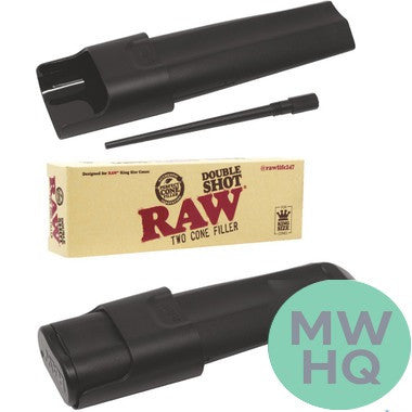 RAW Double Shot Two Cone Filler - King Size