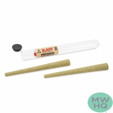 RAW Pressed Bud Wrap Pre-Rolled King Size Flower Cones - Pack of 2