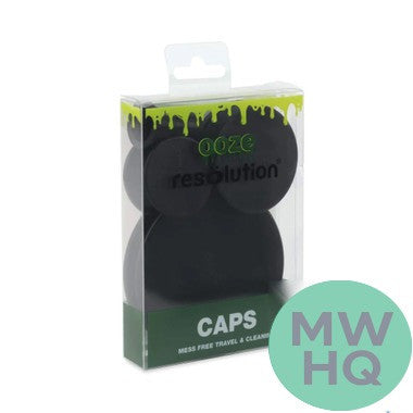 Ooze Resolution Silicone Glass Cleaner Caps - Pack of 4