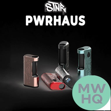 STNR PWRHAUS 950mAh Sub-Ohm Cart Battery Device With LED Screen – Black/Black