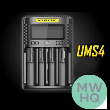 Nitecore UMS4 Quad Slot 3A Smart Charger