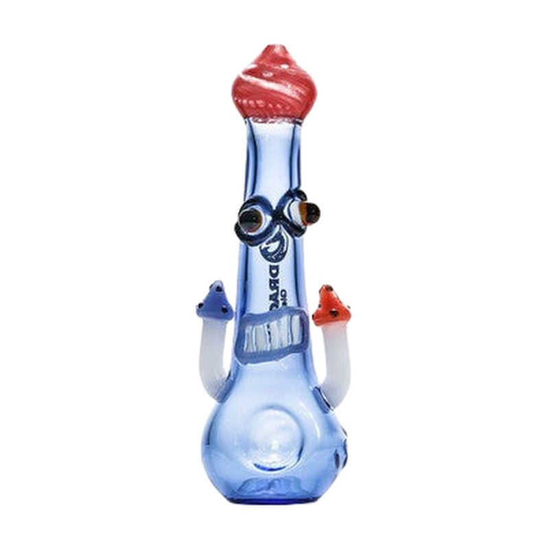 Dragon Glass Hand Pipe Mushroom Design Spoon - 100 Grams - 6 Inches - Assorted Colors [DGH-098]