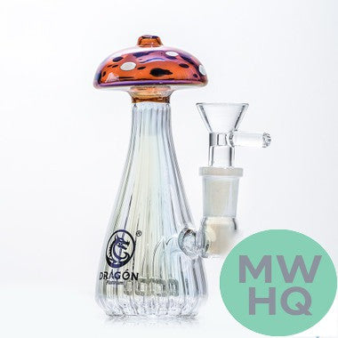 Dragon Platinum Trippy Shroom Water Pipe Bong Style - 150 Grams - 5.2 Inches - Assorted Colors [WPE-050]