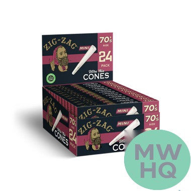 Zig-Zag 70's Mini Pre-Rolled Cones - Pack of 24 Cones