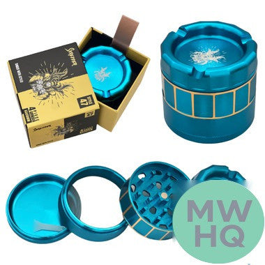 Shredder Large Grinder With Ashtray Top - Style 47 - 63mm - 4 Part