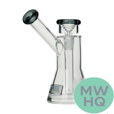 Tyson 2.0 Uppercut Bubbler Water Pipe - 5.4 Inches – Clear/Charcoal