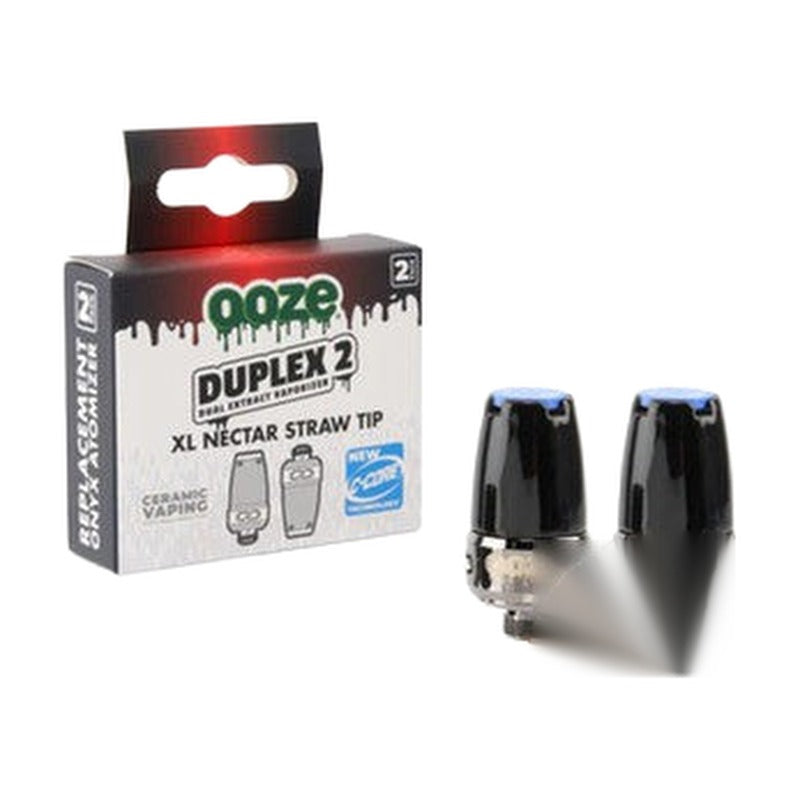 Ooze Duplex 2 XL Replacement Nectar Straw Tip - Pack of 2