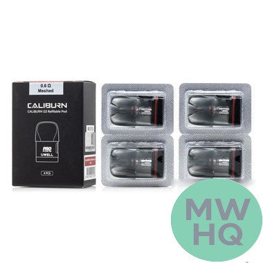 Uwell Caliburn G3 2.5ML Refillable Integrated Coil Cartridge Pod - Pack of 4