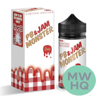 PB & Jam Monster Synthetic Nicotine E-Liquid 100ML