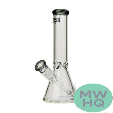 Tyson 2.0 Haymaker Water Pipe Beaker Base & Ice Catcher - 12 Inches – Clear/Charcoal