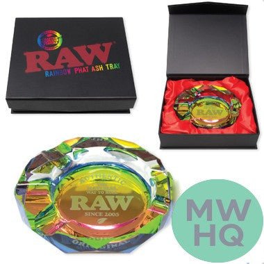 RAW Phat Prism Glass Ashtray – Rainbow