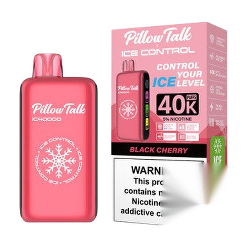 Pillow Talk Ice Control IC40000 Puffs 20ML Disposable Device With Touch To Adjust Ice Level & LED Screen (Texas Compliant)