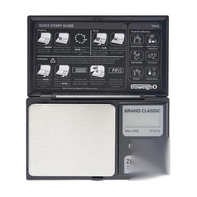 Truweigh Grand Classic Digital Scale 200g x 0.01g – Black