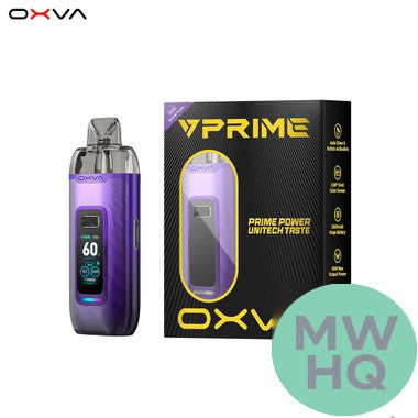 OXVA VPRIME 2600mAh Pod System Starter Kit With 2 x 5ML Refillable Cartridge Pod