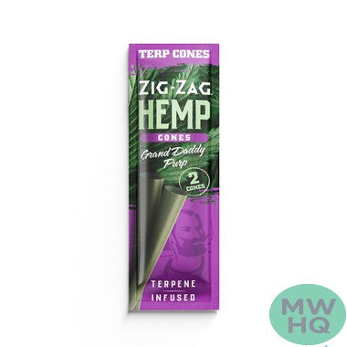 Zig-Zag Terpene Infused Hemp Cones - Pack of 2