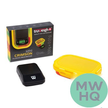 Truweigh MINI CRIMSON Collapsible Bowl Scale 100g x 0.01g