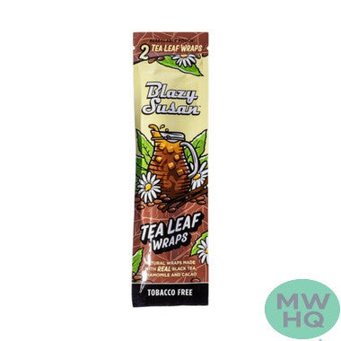 Blazy Susan Tea Leaf Wraps Tobacco & Nicotine Free Vegan - Pack of 2