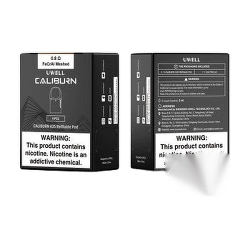 Uwell Caliburn A3S 2ML Refillable Replacement Pods - Pack of 4