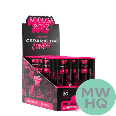 Bodega Boyz Party Pre-Rolled Cones With Ceramic Tip - 1ct Tube