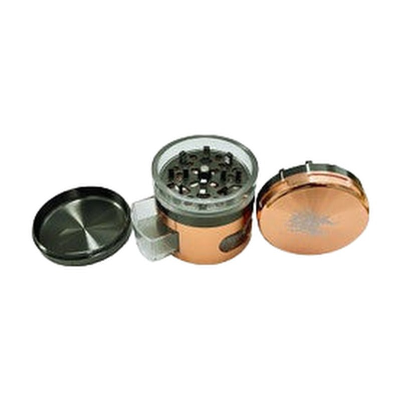 Shredder Large Grinder With Clear Layer & Ashtray - Style 42 - 63mm - 4 Part
