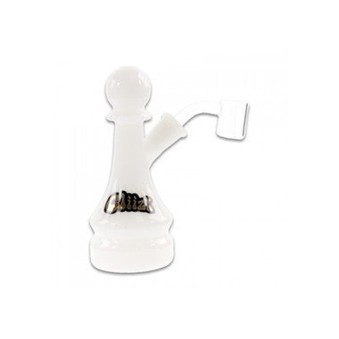 Gliizy Glass Water Pipe Chess Design With Quartz Banger - 130 Grams - 6 Inches