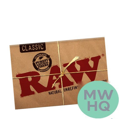 RAW Rolling Papers - 1 1/2 Size - 25 Pack - 33 Leaves Per Pack