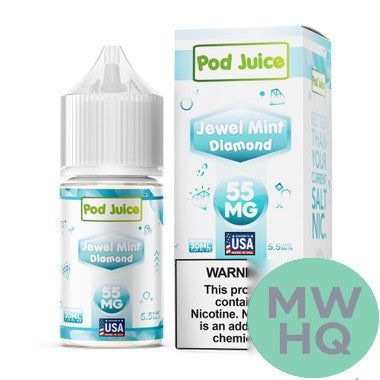 POD Juice Nicotine Salt E-Liquid 30ML – Jewel Menthol