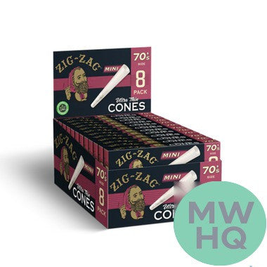 Zig-Zag 70's Mini Pre-Rolled Cones - Pack of 8 Cones