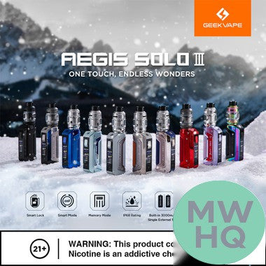 GeekVape Aegis Solo III 100W 18650 Starter Kit With 5.5ML GeekVape Z Sub-Ohm 2021 Tank
