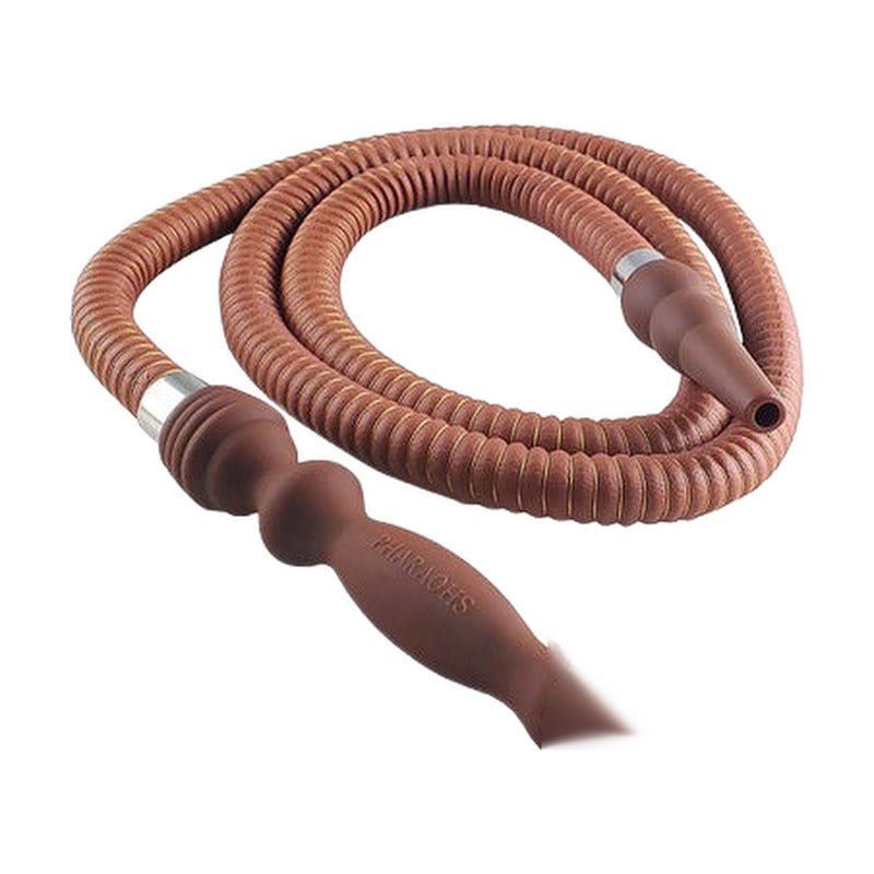 Pharaohs Silk 70 Inch Leather Wrapped Hookah Hose