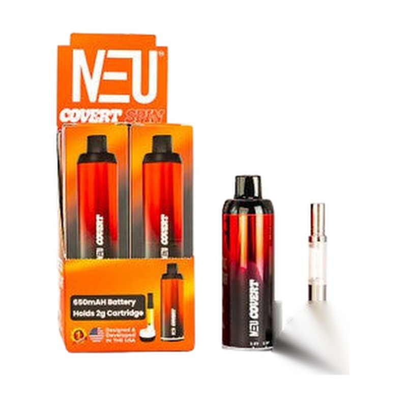Neu Covert SPIN 650mAh Variable Voltage 510 Thread Rechargeable Cartridge Battery