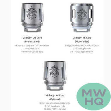 SMOK TFV8 Baby Tank Replacement Coils - Pack of 5