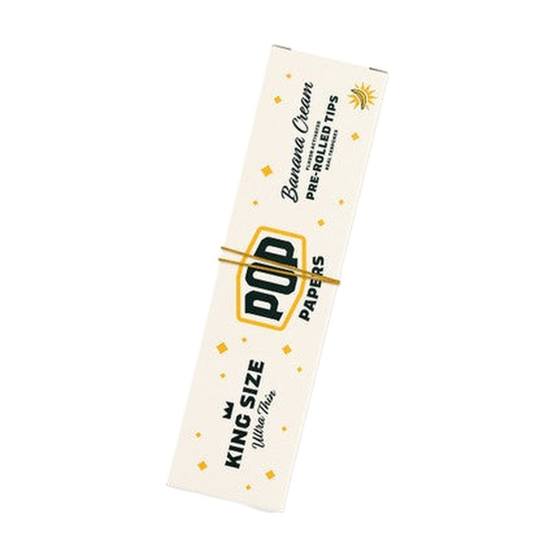 Pop Papers Authentic French Paper Ultra Thin + Pre-Rolled Tips - White Display