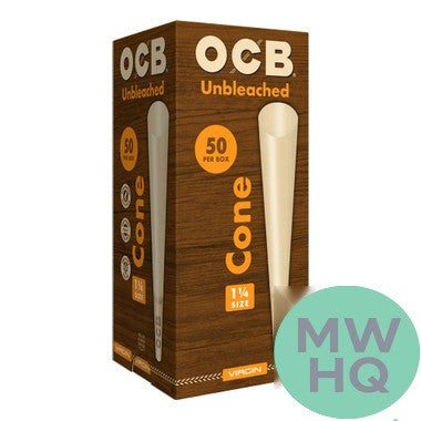 OCB Unbleached Pre-Rolled Cones Tower