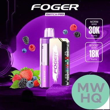 Foger Switch Pro Kit 30K Puffs 19ML Disposable Device & Power Bank