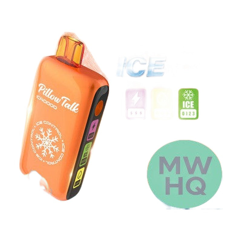 Pillow Talk Ice Control IC40000 Puffs 20ML Disposable Device With Touch To Adjust Ice Level & LED Screen (Texas Compliant)