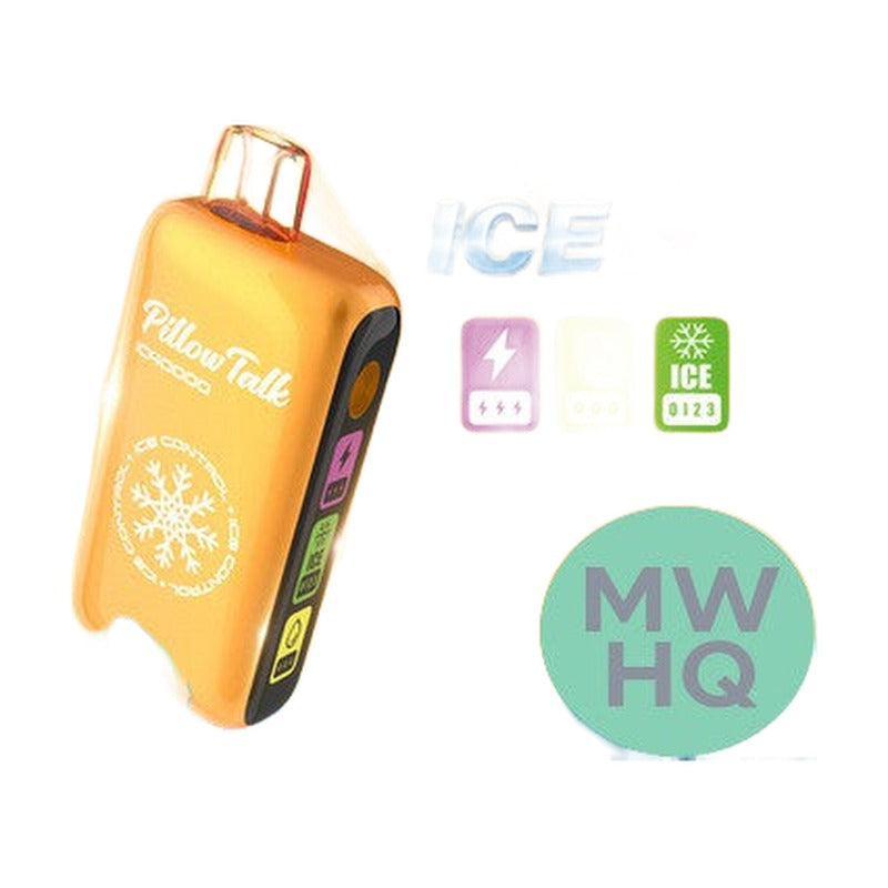 Pillow Talk Ice Control IC40000 Puffs 20ML Disposable Device With Touch To Adjust Ice Level & LED Screen (Texas Compliant)