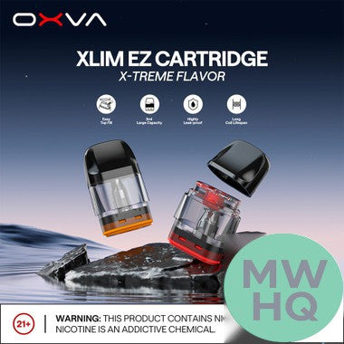 OXVA XLIM EZ Top Fill 3ML Refillable Replacement Cartridge Pod - Pack of 3
