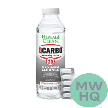 Herbal Clean QCarbo20 Clear Extreme Strength Cleansing Detox Formula 20oz