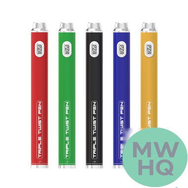 Luzid Triple Twist Pen 900mAh VV 510 Cartridge Device Mod Battery