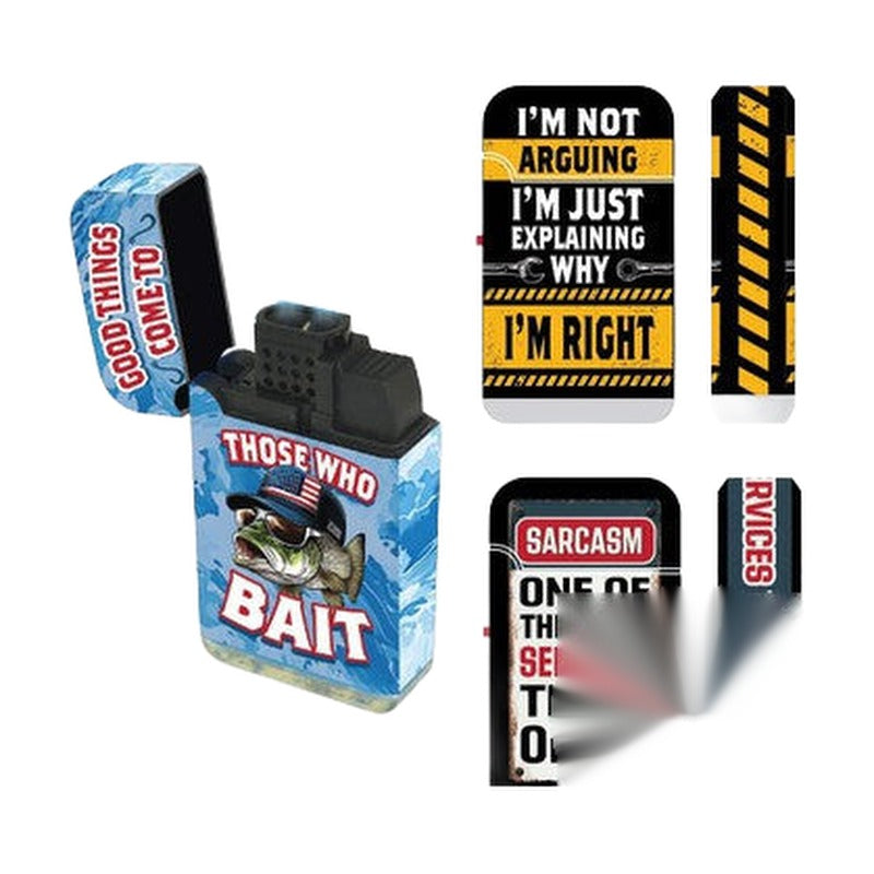 Smokezilla Patriotic Gearhead Dual Turbo Torch Lighter - Assorted Designs [25838]