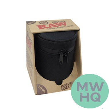 RAW Smell Proof Cozy & Jar With Zipper Bag & Lock