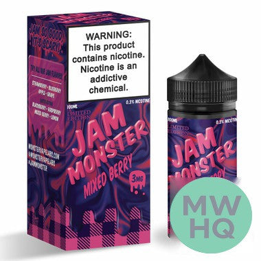 Jam Monster Synthetic Nicotine E-Liquid 100ML