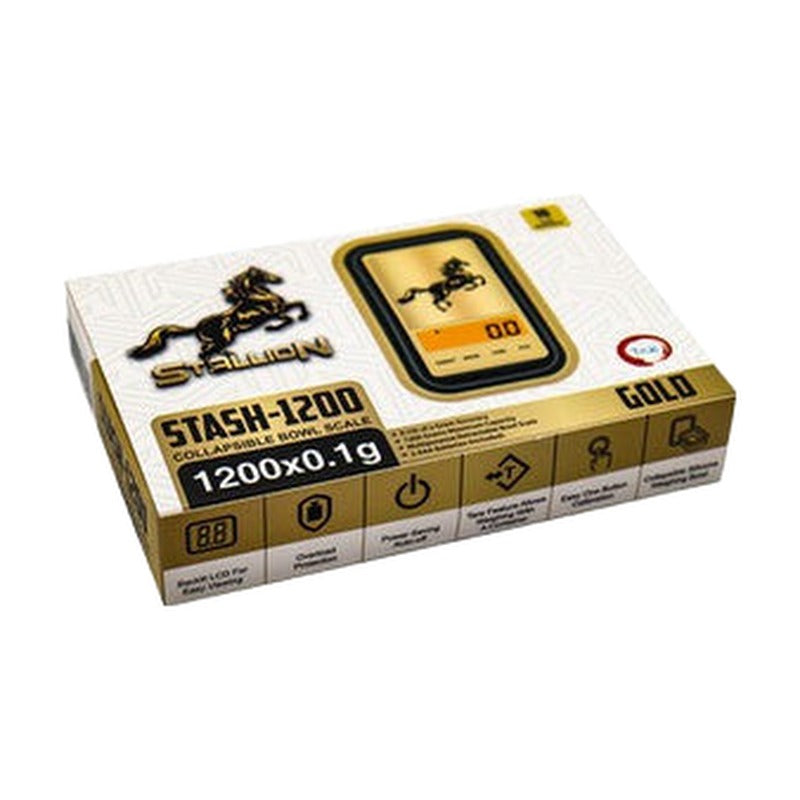 Stallion STASH-1200 Collapsible Bowl Scale 1200g x 0.1g – Gold