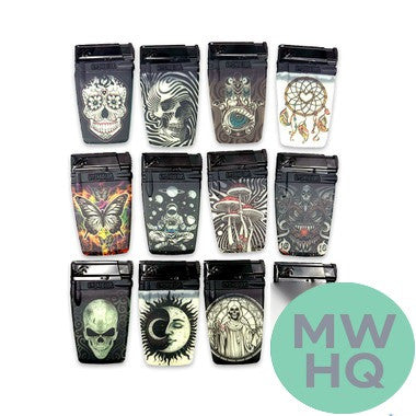 Smokezilla Refillable Cigarette Pack Lighter Glow In The Dark - Assorted Design [25284]