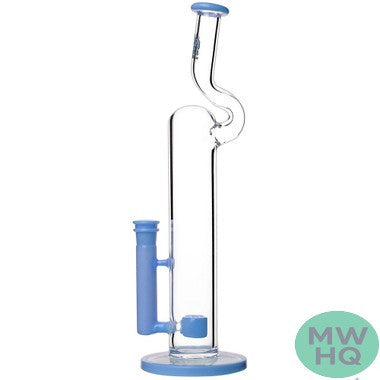 Calibear Natty Tube Glass Bong Water Pipe With Thick Base - 730 Grams - 16 Inches [GB351]