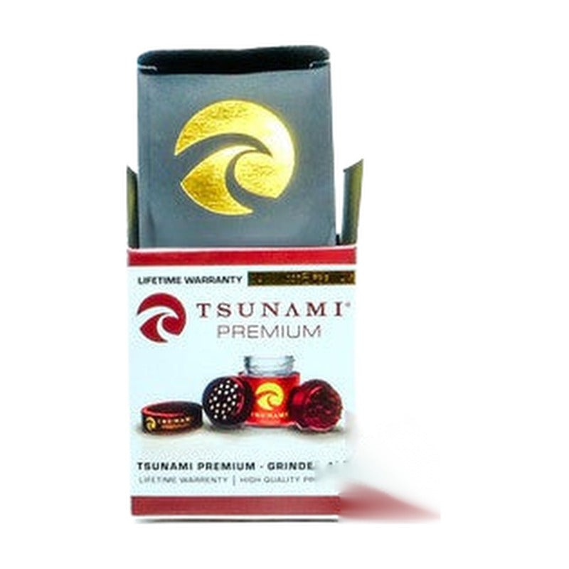 Tsunami Premium Metal Grinder Air Tight Glass Jar With Locking Lid