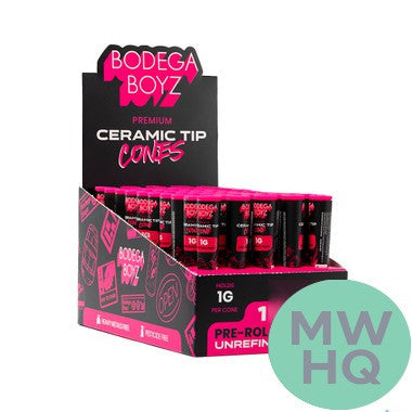 Bodega Boyz King Pre-Rolled Cones With Ceramic Tip - 1ct Tube