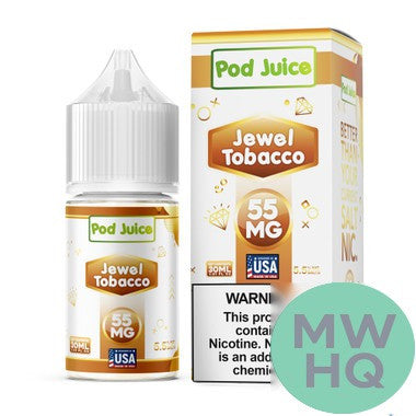 POD Juice Nicotine Salt E-Liquid 30ML – Jewel Menthol